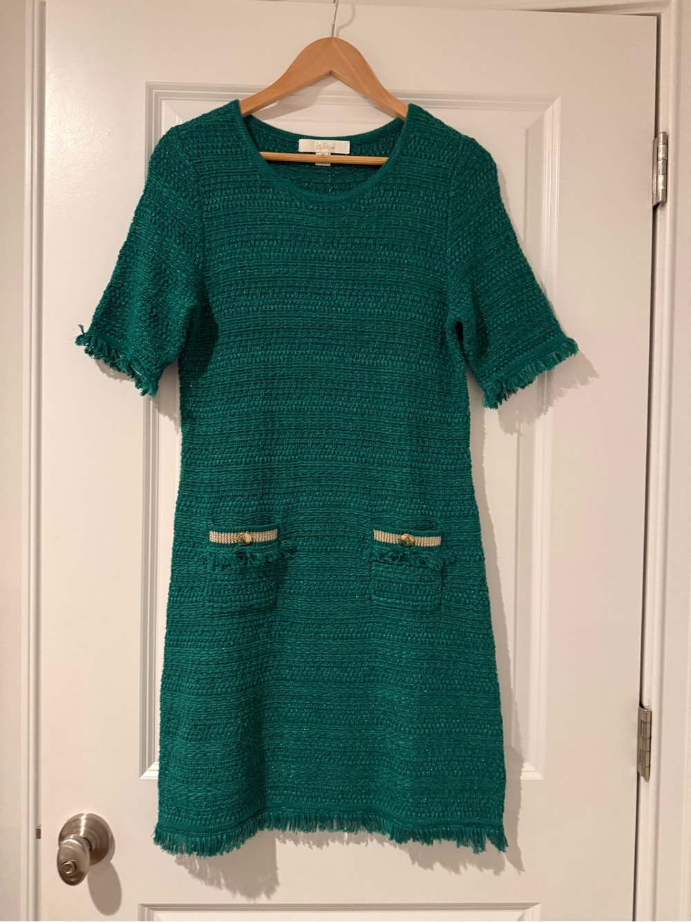 Lilly Pulitzer Fringe-Trim Knit Dress